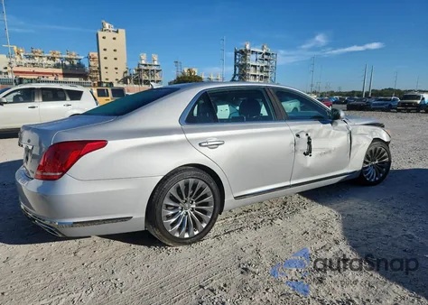2019 Genesis G90 Ultimate z USA, uszkodzony, nr VIN KMTF54JH1KU054122